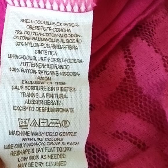 Free People Bright Pink Double Mini Dress with Detachable Lace Outer Dress No Sz - Picture 10 of 11